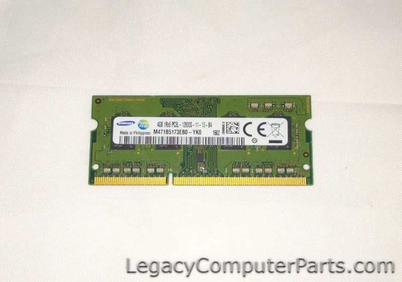 Samsung 4GB 1Rx8 PC3L-12800S-11-13-B4 M471B5173EB0-YK0
