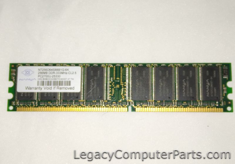Nanya NT256D64S88B1G-6K 256MB DDR-333MHz-CL2.5 PC2700U-25330