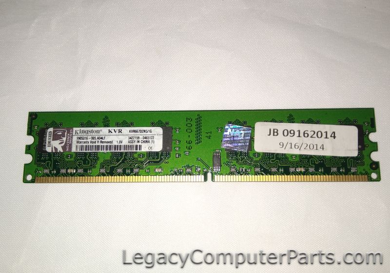 Kingston KVR667D2N5 1GB 9905316-005.A04LF DDR2-667 PC2-5300