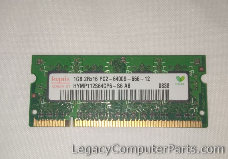 Hynix 1GB 2Rx16 PC2-6400S-666-12 HYMP112S64CP6-S6 AB 0838