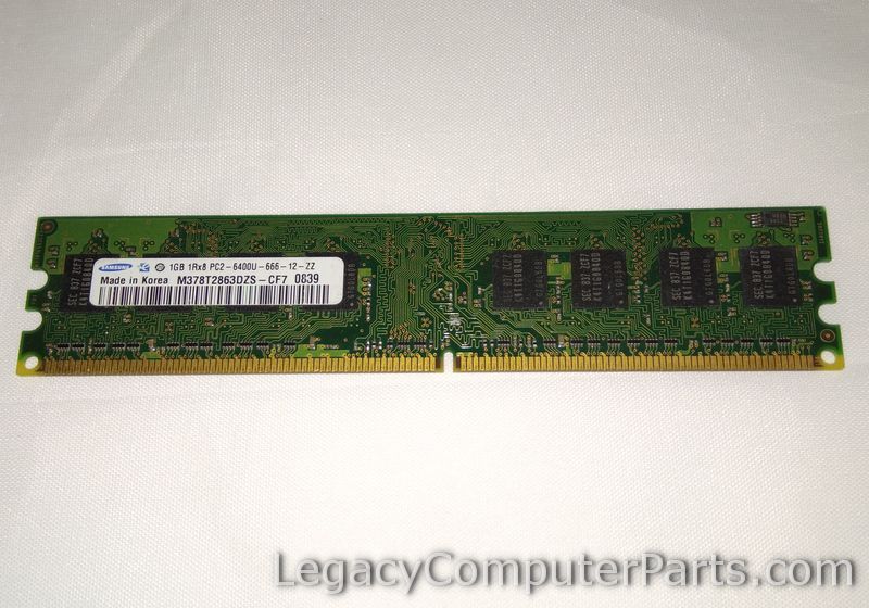 Samsung 1GB 1Rx8 PC2-6400U-666-12-ZZ M378T2863DZS-CF7 0839